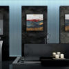 Cosmic Plans Encaustic Modern Art Painting