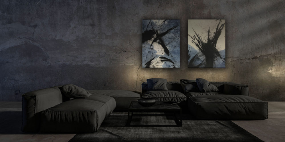 Encaustic India Ink Paintings by Heather Davis in North Carolina