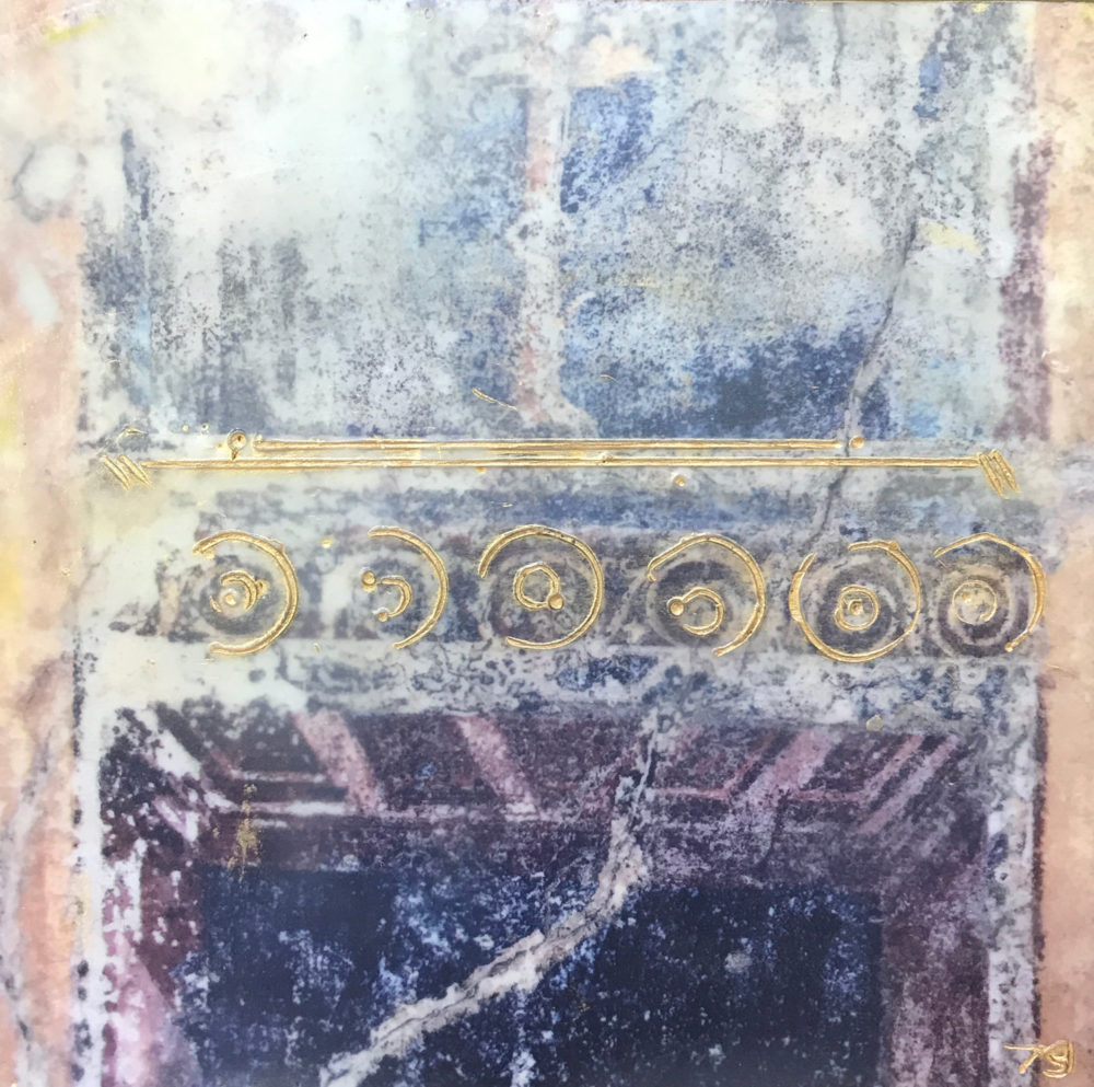 Pompeii XIII - Photo Encaustic Art