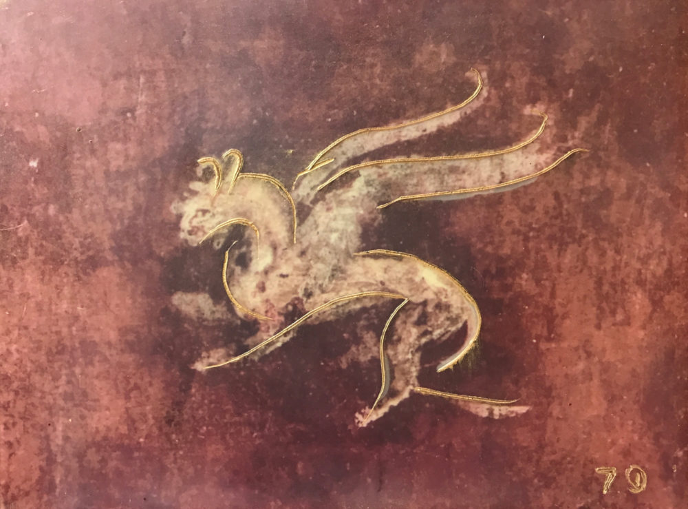Pompeii VIII Photo Encaustic Art Box Lid