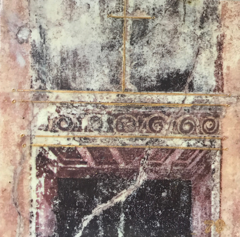 Pompeii X Photo Encaustic Art Box Lid