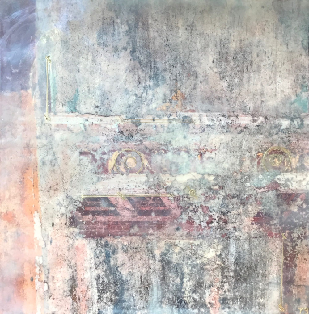 Pompeii Encaustic Artwork by Heather Davis