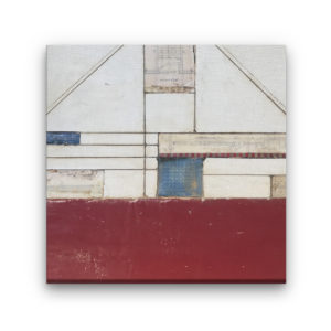 Vintage Plans Encaustic Painting by Heather Davis