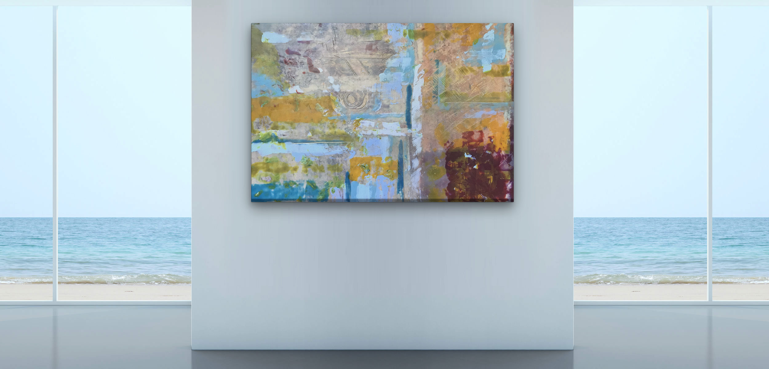 Pompeii Photo Encaustic Art by Heather Davis