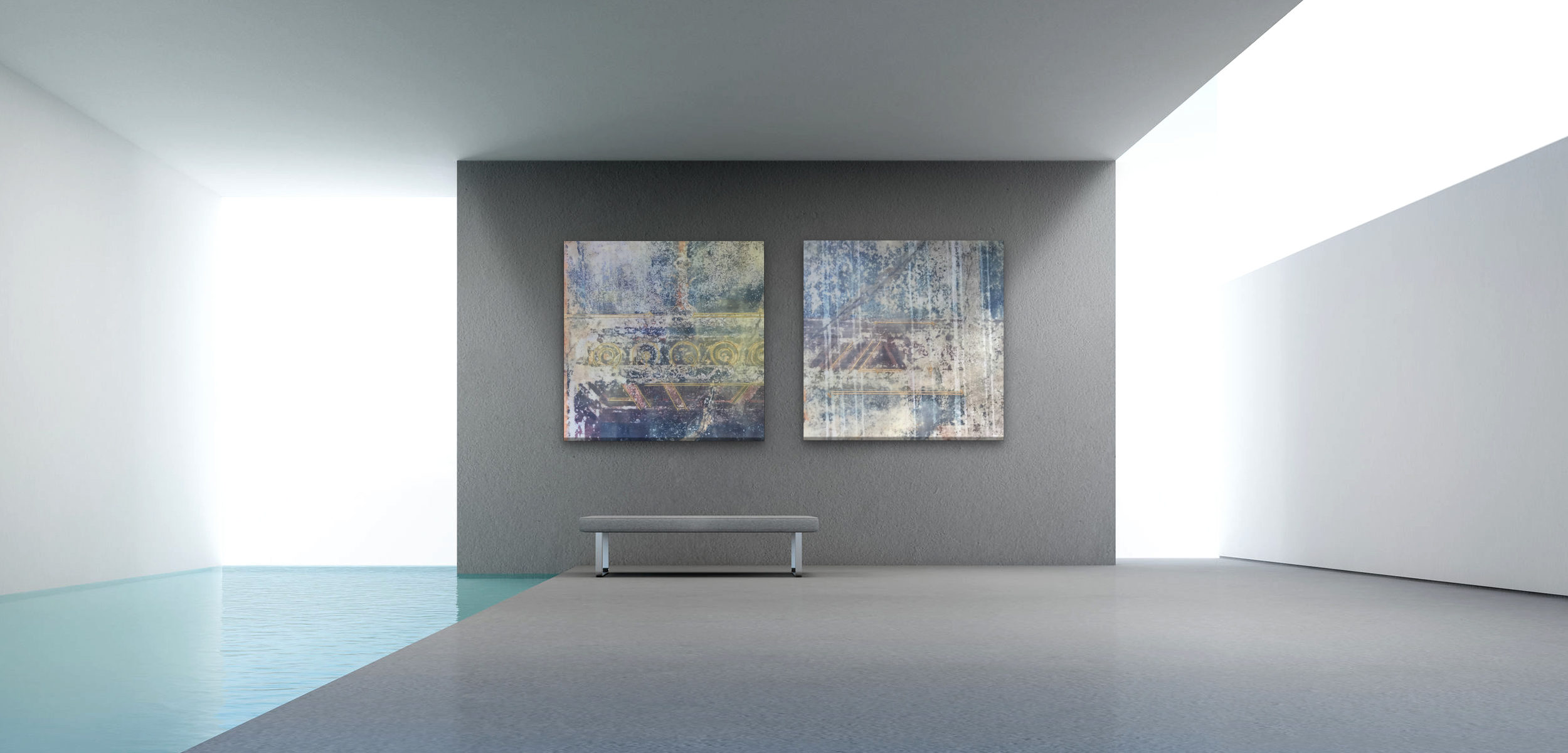 Pompeii Photo Encaustic Modern Art
